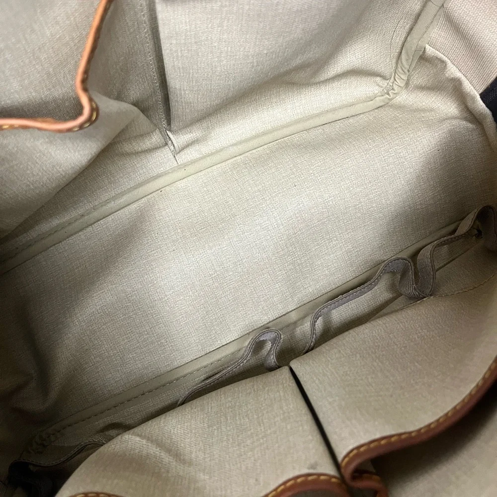 Louis Vuitton Brown Monogram Canvas Travel Bag with Vachetta Leather